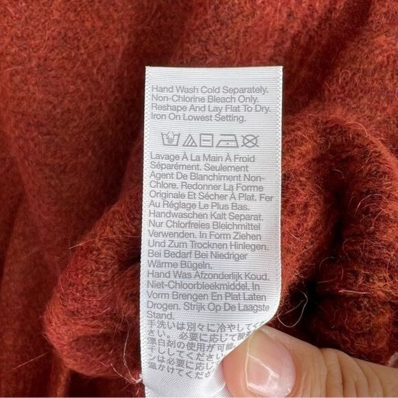 NWT Madewell Cable Havener Pullover Sweater Alpaca Wool Blend, Size 3X NWT - Picture 7 of 10